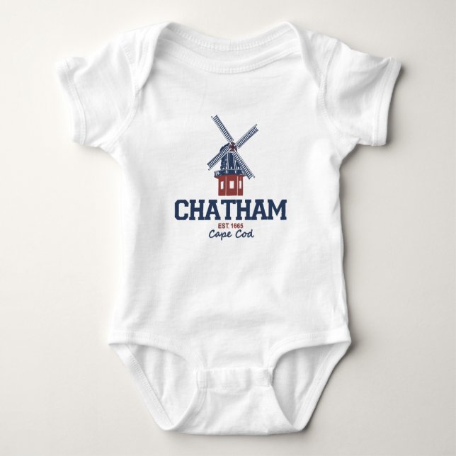 Chatham - Cape Cod. Baby Bodysuit (Front)