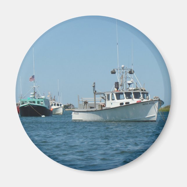 Chatham Harbor Boats Magnet (Front)