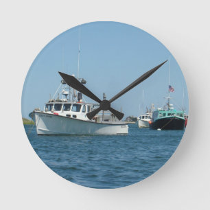 Chatham Harbour Boats Round Clock
