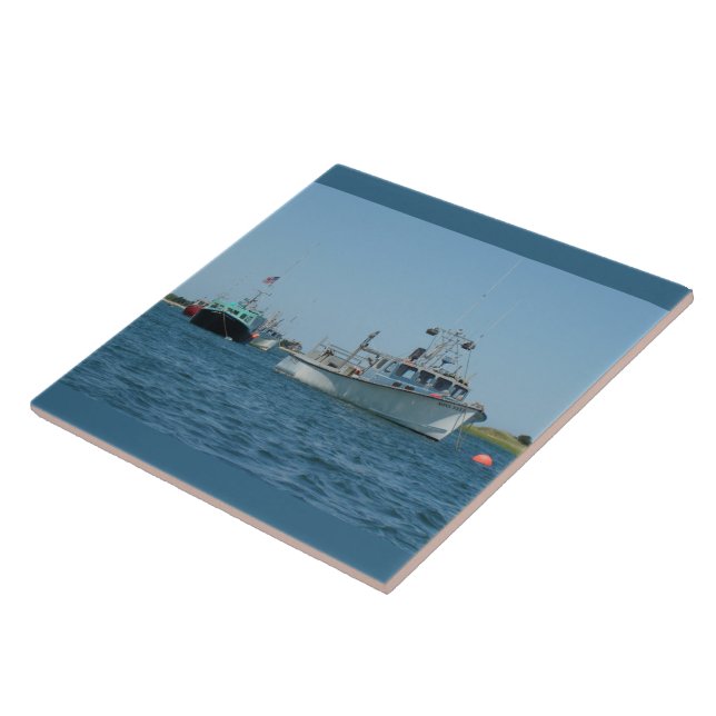 Chatham Harbour Boats Tile (Side)
