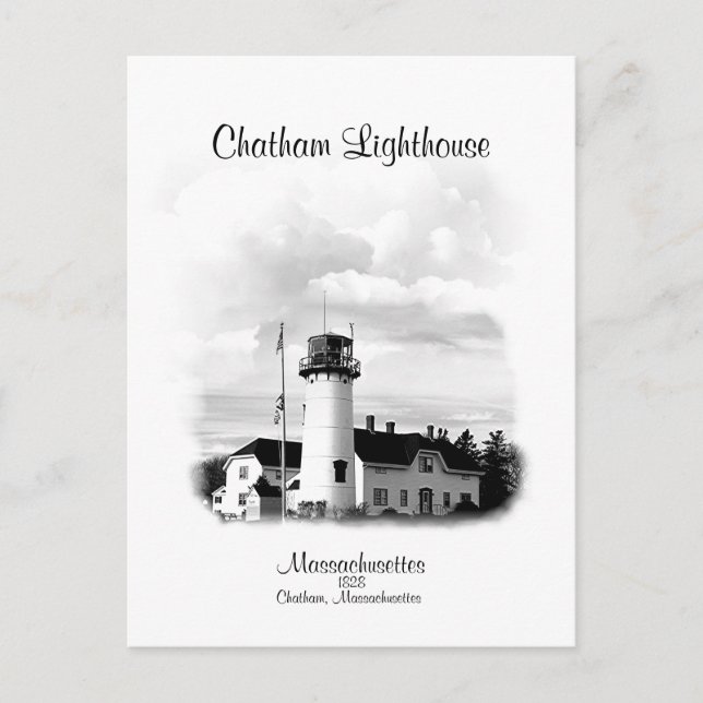 Chatham Lighthouse - Massachusetts Postcard (Front)