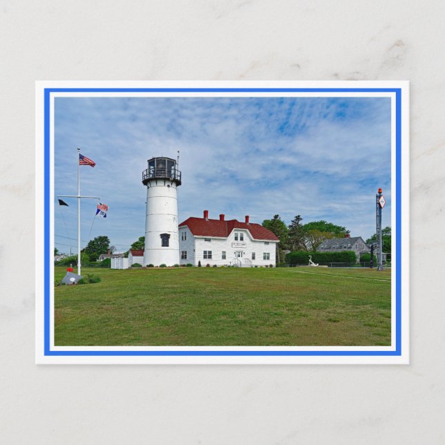 Chatham MA Coast Guard Station Lighthouse Postcard (Front)