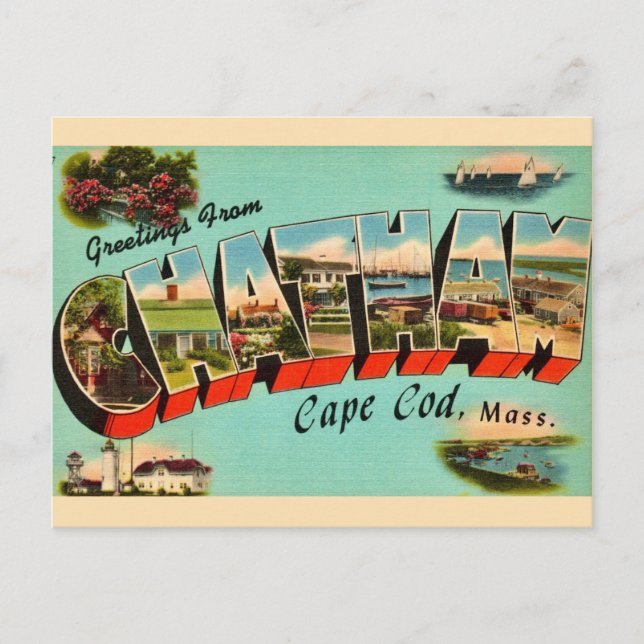 Chatham Massachusetts Greeting Postcard (Front)