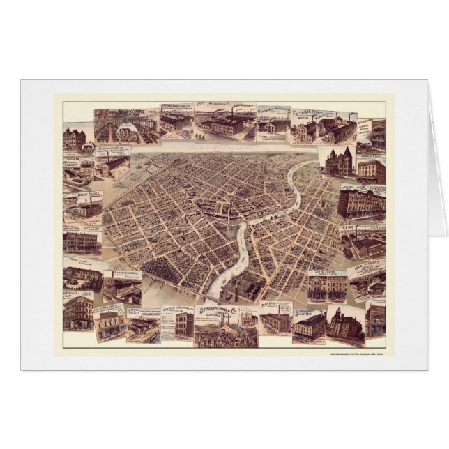Chatham, ON, Canada Panoramic Map - 1870 (Front Horizontal)