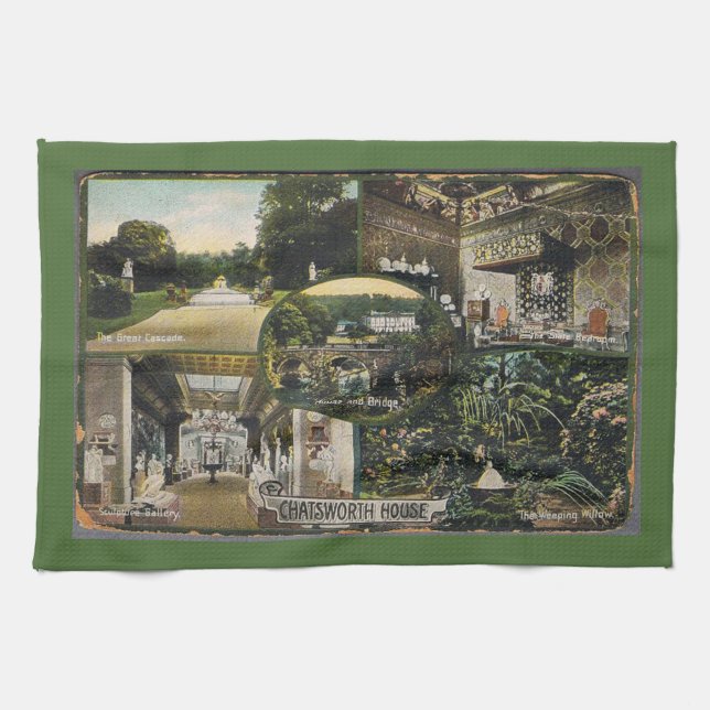Chatsworth House Tea Towel (Horizontal)