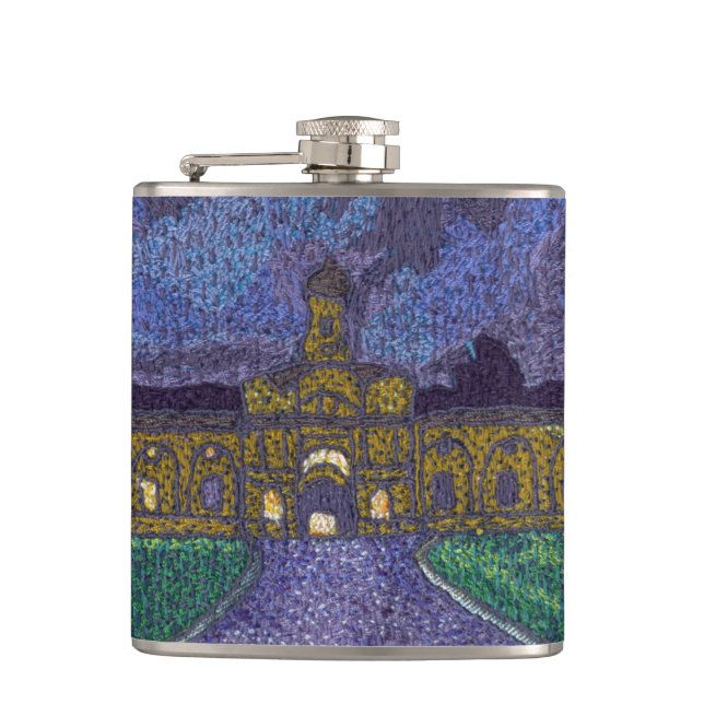 Chatsworth stables hip flask (Front)