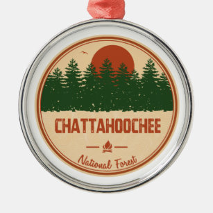 Chattahoochee National Forest Metal Tree Decoration