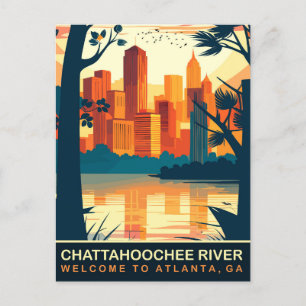 Chattahoochee River Atlanta, Georgia, Travel Postcard