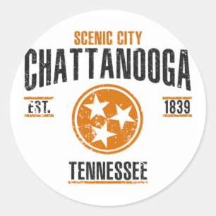 Chattanooga Classic Round Sticker