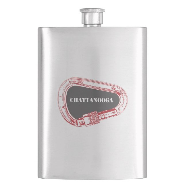 Chattanooga Climbing Carabiner Hip Flask (Front)
