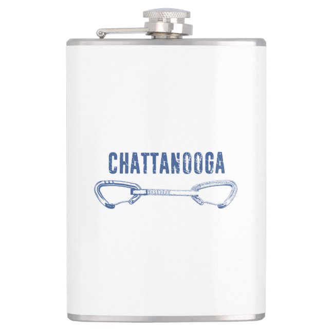 Chattanooga Climbing Quickdraw Hip Flask (Front)