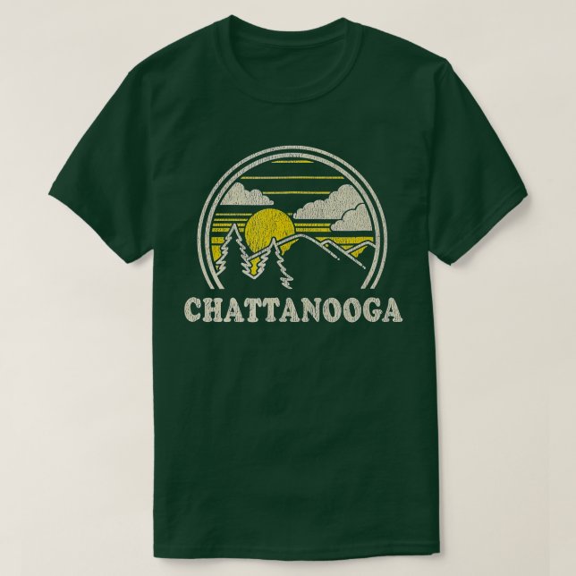 Chattanooga ennessee N  Vintage Hiking Mountains  T-Shirt (Design Front)