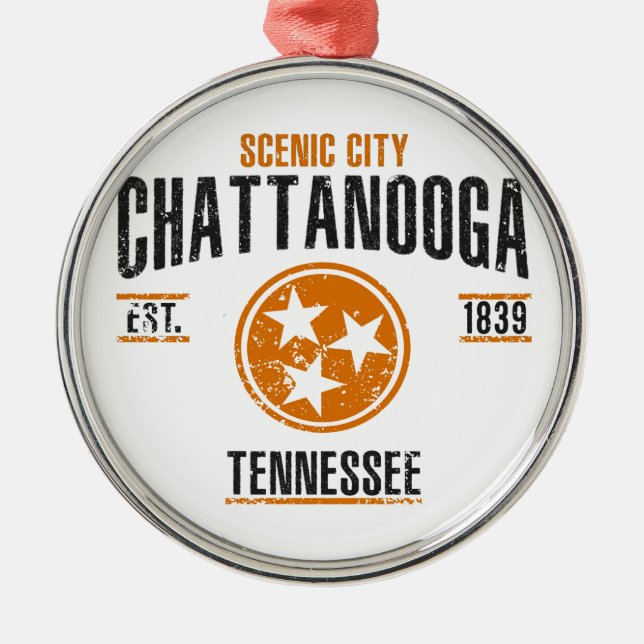 Chattanooga Metal Tree Decoration (Front)