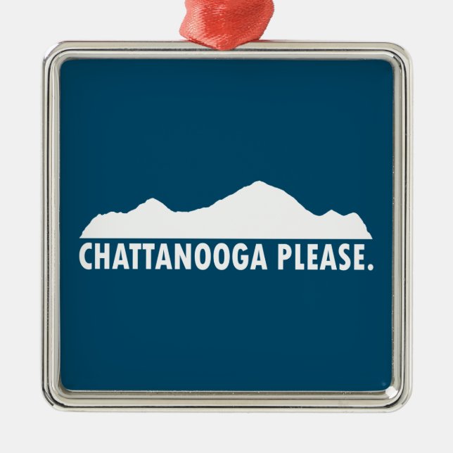 Chattanooga Please Metal Tree Decoration (Front)