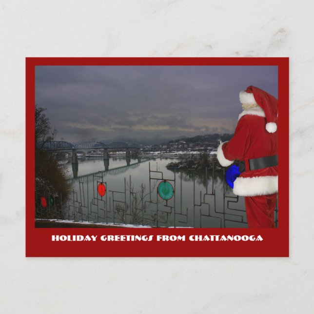 Chattanooga Santa Holiday Postcard (Front)