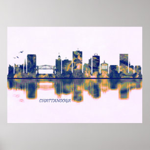 Chattanooga Skyline Poster