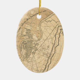 Chattanooga Tennessee 1870 Ceramic Tree Decoration