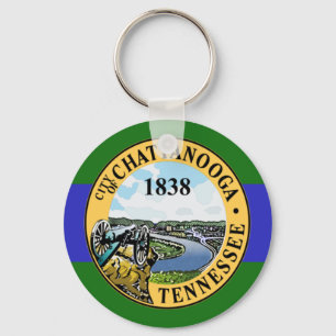 Chattanooga (Tennessee) City flag Keychain