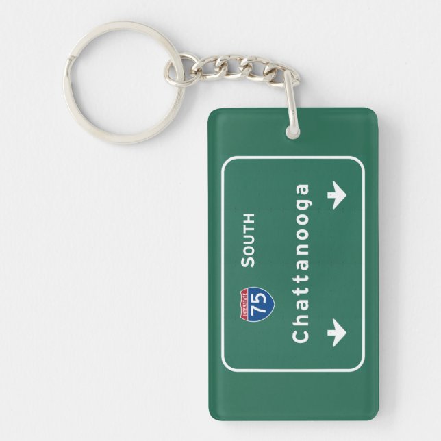 Chattanooga Tennessee Interstate Highway Freeway : Key Ring (Front)