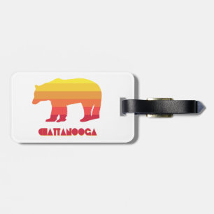Chattanooga Tennessee Rainbow Bear Luggage Tag