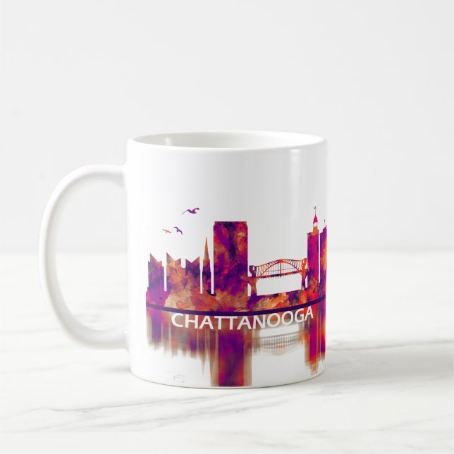 Chattanooga Tennessee Skyline Coffee Mug (Left)