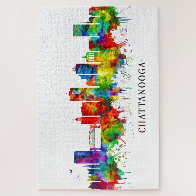 Chattanooga Tennessee Skyline Jigsaw Puzzle (Vertical)