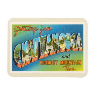 Chattanooga Tennessee TN Vintage Travel Souvenir Magnet