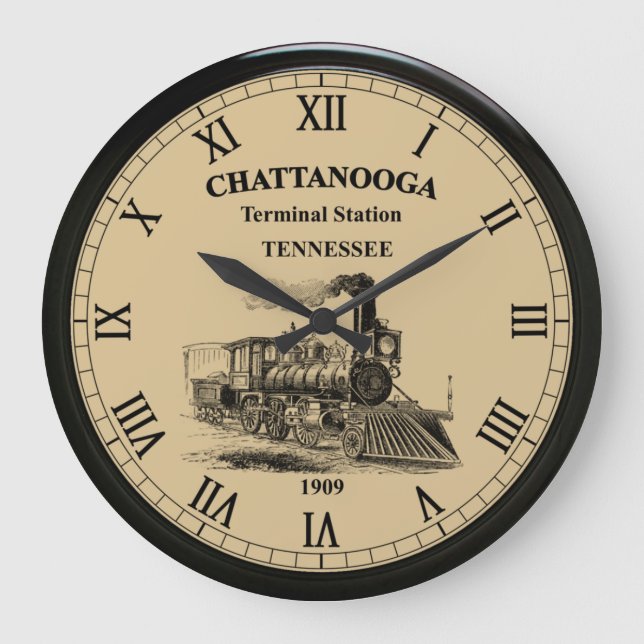 Chattanooga Terminal Station Tennessee ~  Large Clock (Front)