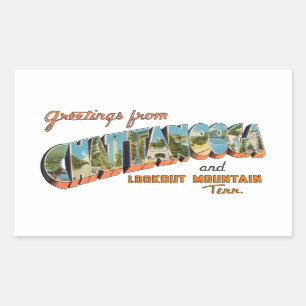 Chattanooga TN Rectangular Sticker