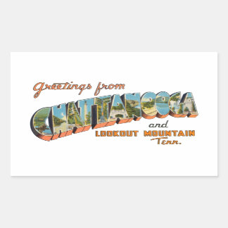 Chattanooga TN Rectangular Sticker