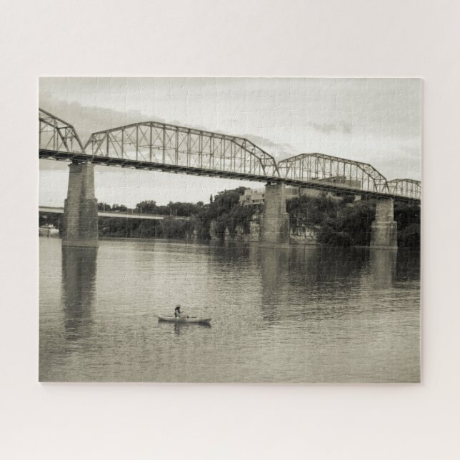 Chattanooga, TN - Walnut Street Bridge 16x20 Jigsaw Puzzle (Horizontal)