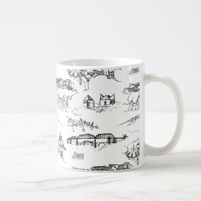 Chattanooga Toile Coffee Mug (Right)