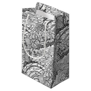Chattanooga Whimsy Black and White Small Gift Bag