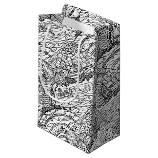 Chattanooga Whimsy Black and White Small Gift Bag