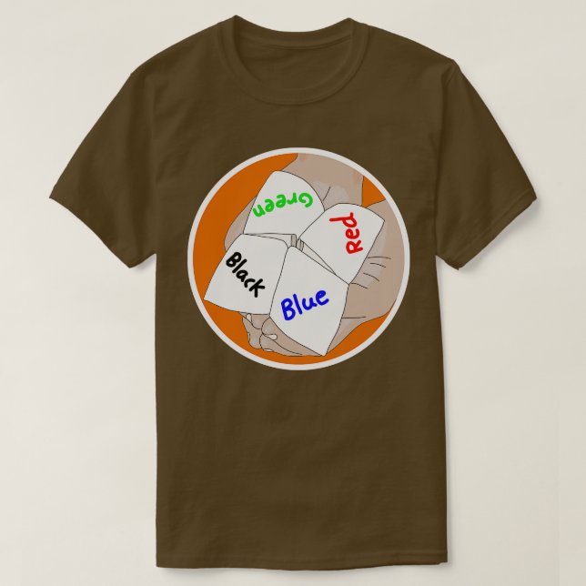 Chatterbox Cootie Catcher paper fortune teller gam T-Shirt (Design Front)
