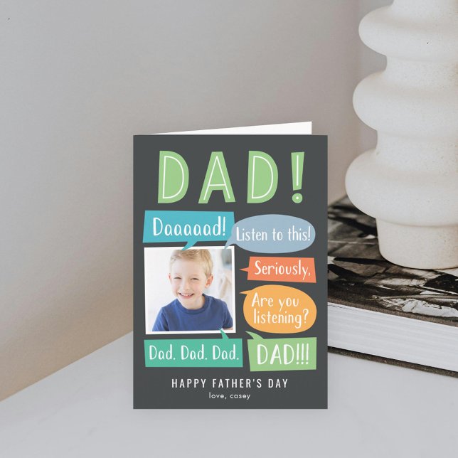 Chatterbox Custom Photo Father's Day Card (Creator Uploaded)