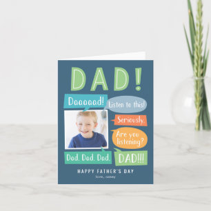 Chatterbox Custom Photo Father's Day Card