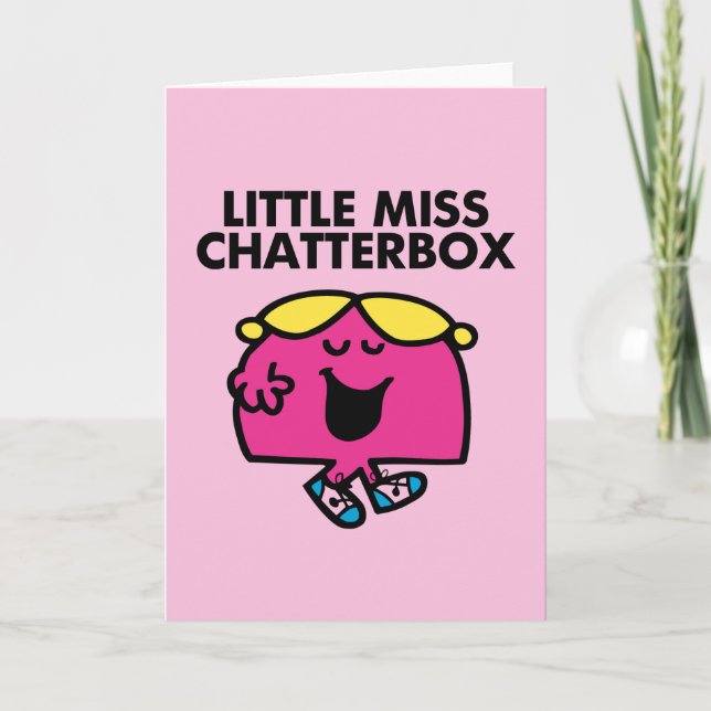 Chatting With Little Miss Chatterbox Card (Front)