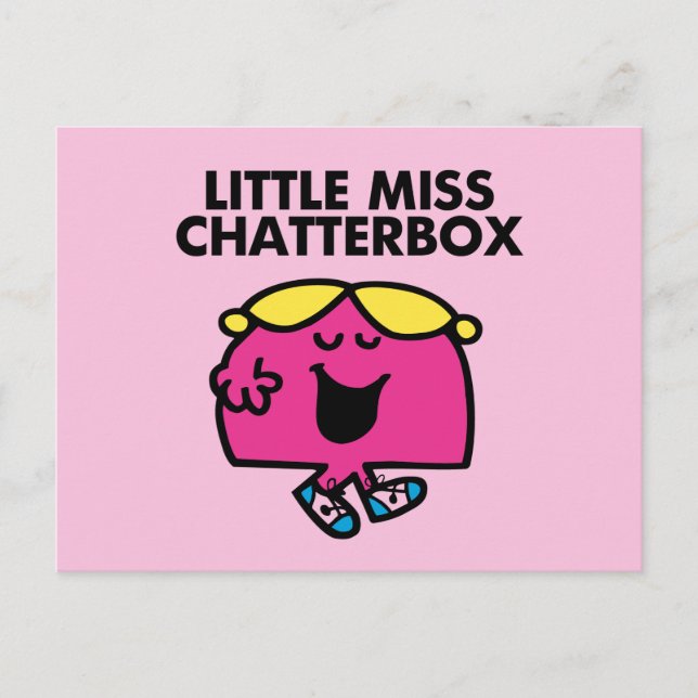 Chatting With Little Miss Chatterbox Postcard (Front)
