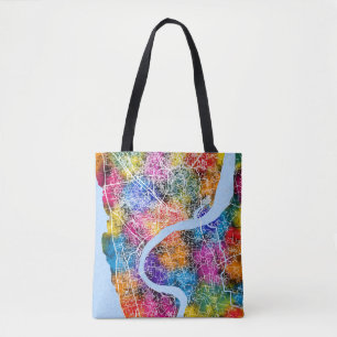 Chattogram Bangladesh City Map Tote Bag