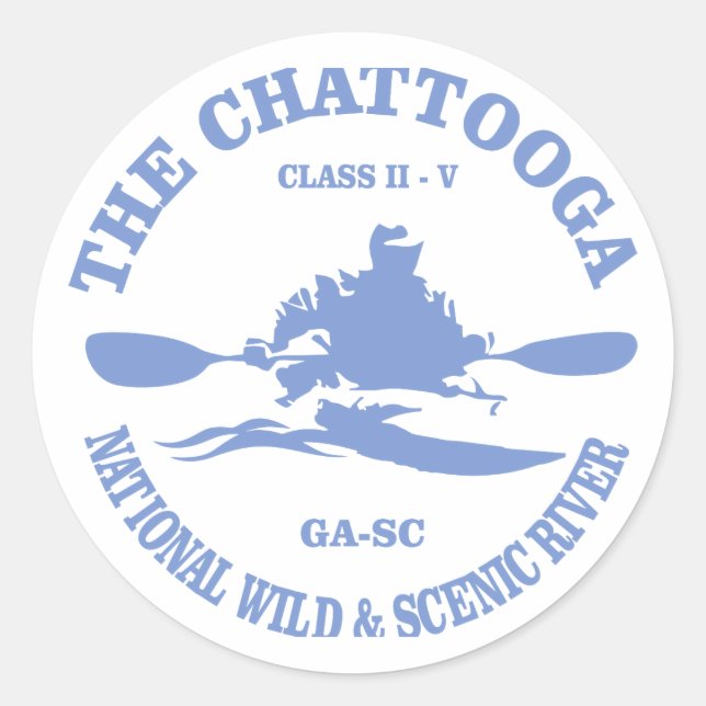Chattooga NWSR Classic Round Sticker (Front)