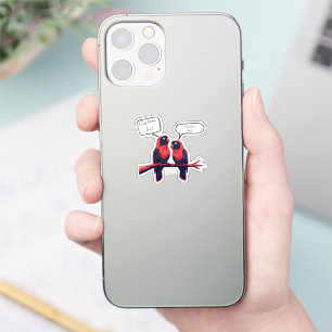 Chatty Companions: Personalised Lovebirds Laptop 