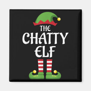 Chatty Elf Family Matching Group Christmas  Magnet