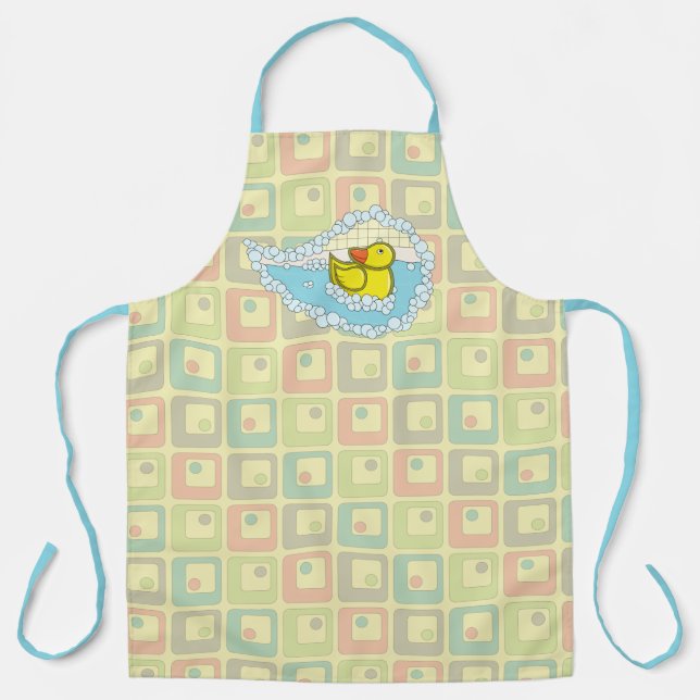 Chaucer the Rubber Duck All-Over Print Apron (Front)