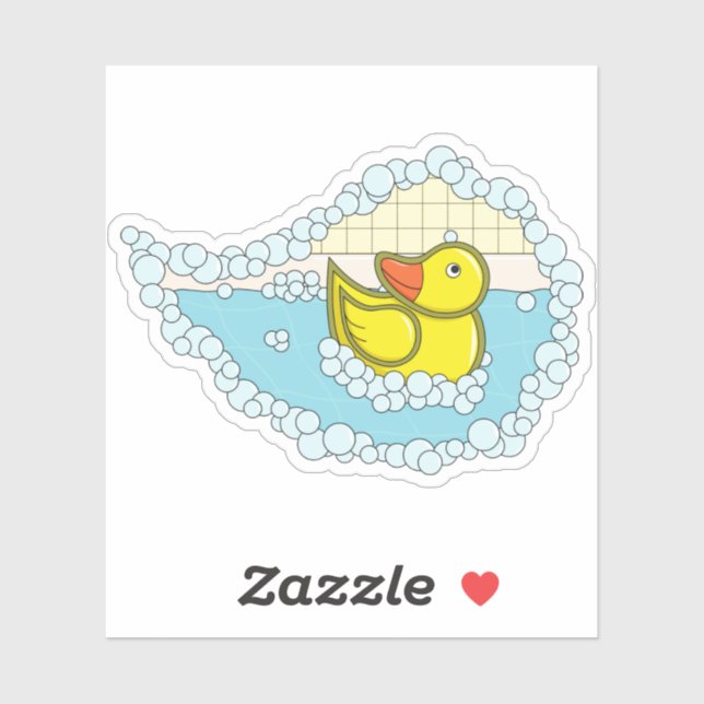 Chaucer the Rubber Duck Contour Sticker (Sheet)