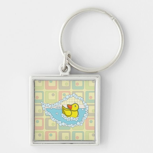 Chaucer the Rubber Duck Keychain (Front)