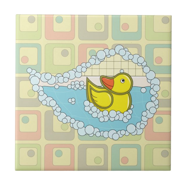 Chaucer the Rubber Duck Tile (Front)
