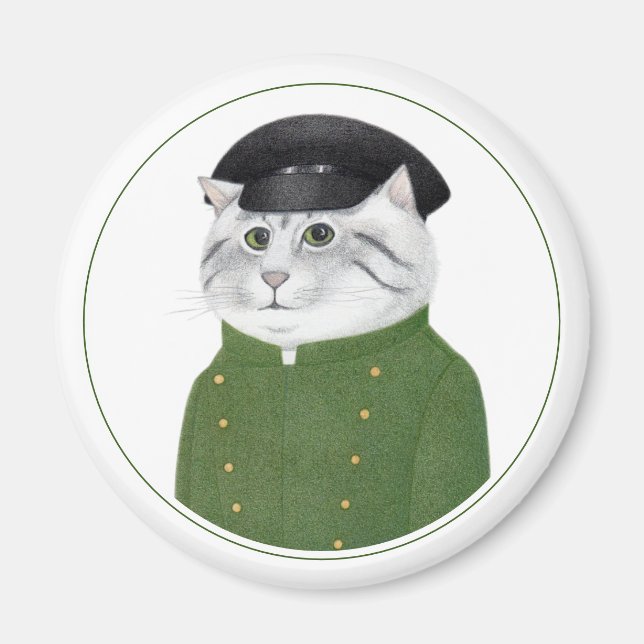 CHAUFFEUR CAT Round Magnet II (Front)