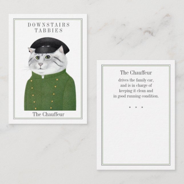 CHAUFFEUR CAT Trading Card (Front/Back)
