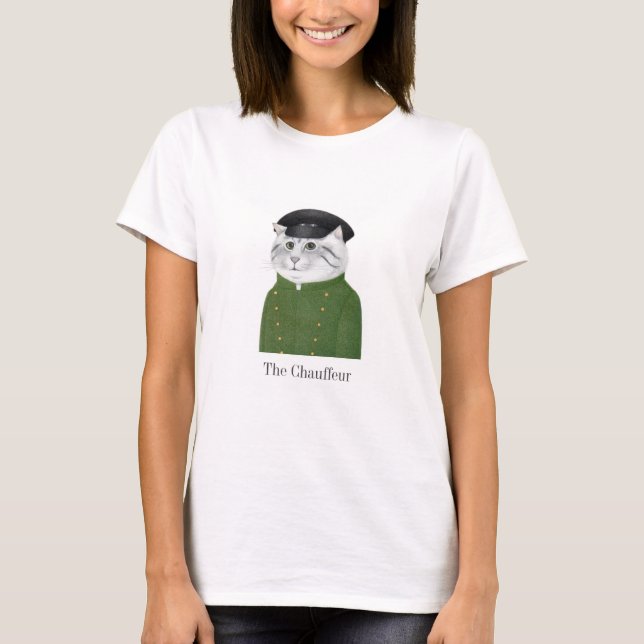 CHAUFFEUR CAT Women's Basic T-Shirt  (Front)